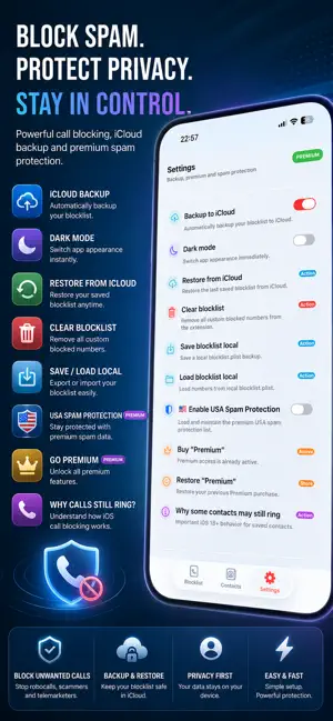 Call Blocker II screenshot 1