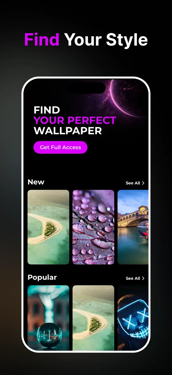 Screenshot #1 pour Infinity: Aesthetic Wallpapers