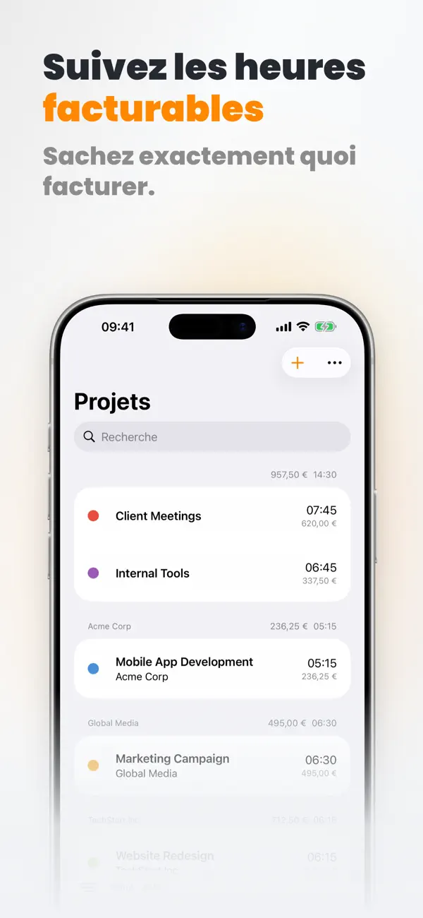 Screenshot #3 pour Timesheet IO – Suivi du Temps