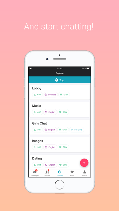 Dinchat - Meet new people Screenshot