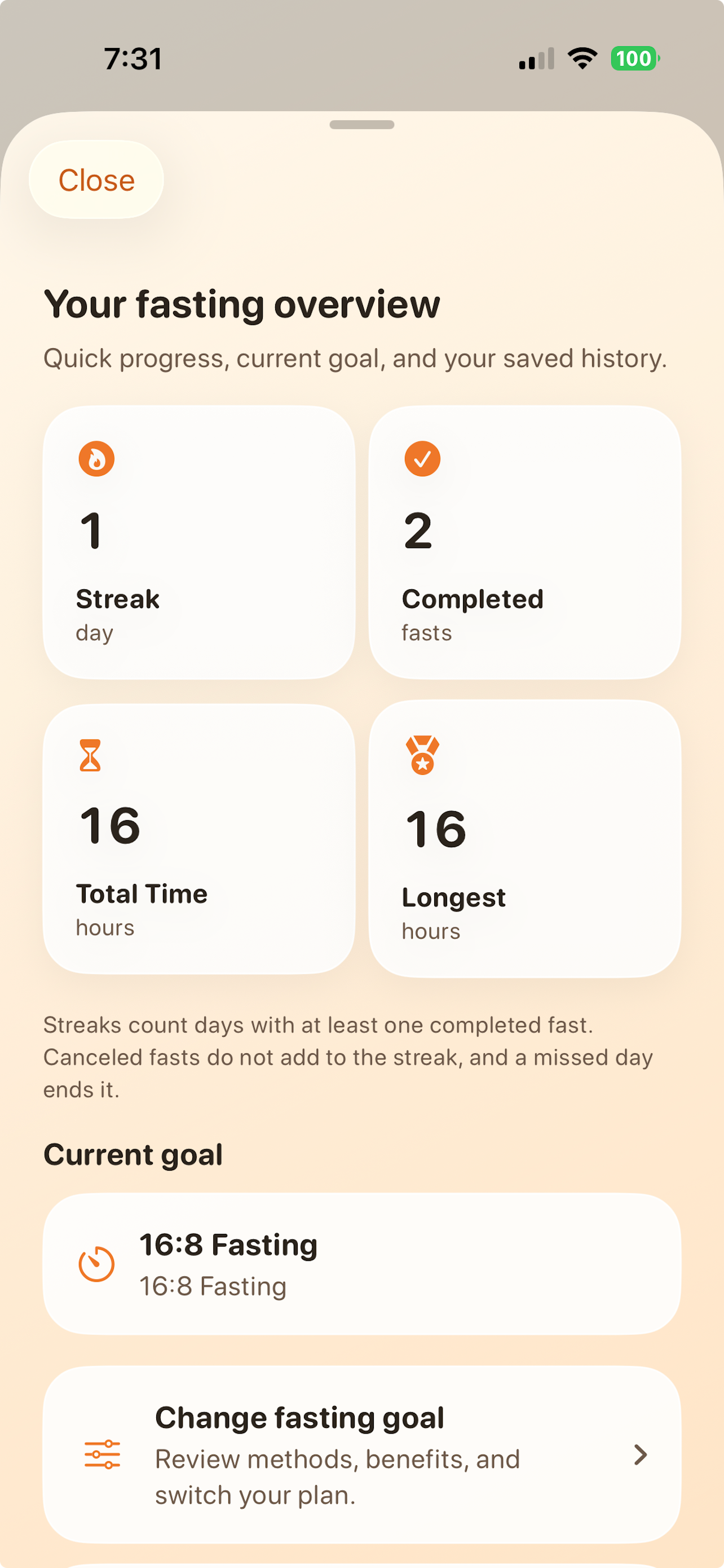 SimpleFast: Fasting Tracker screenshot 4