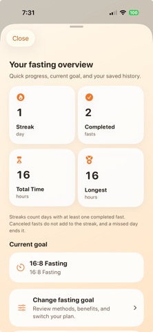 SimpleFast: Fasting Tracker Screenshot 4 of 10