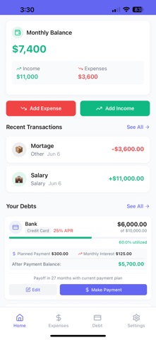 My Expense Tracker (8891f6) Screenshot 2 of 3