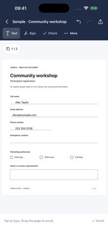 Form Studio: Scan & Sign screenshot 1