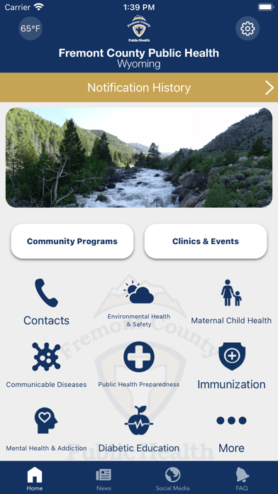 Fremont Co Public Health, WYO Screenshot