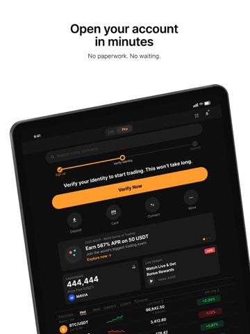 Bybit: Buy Crypto & Bitcoin iPad screenshot