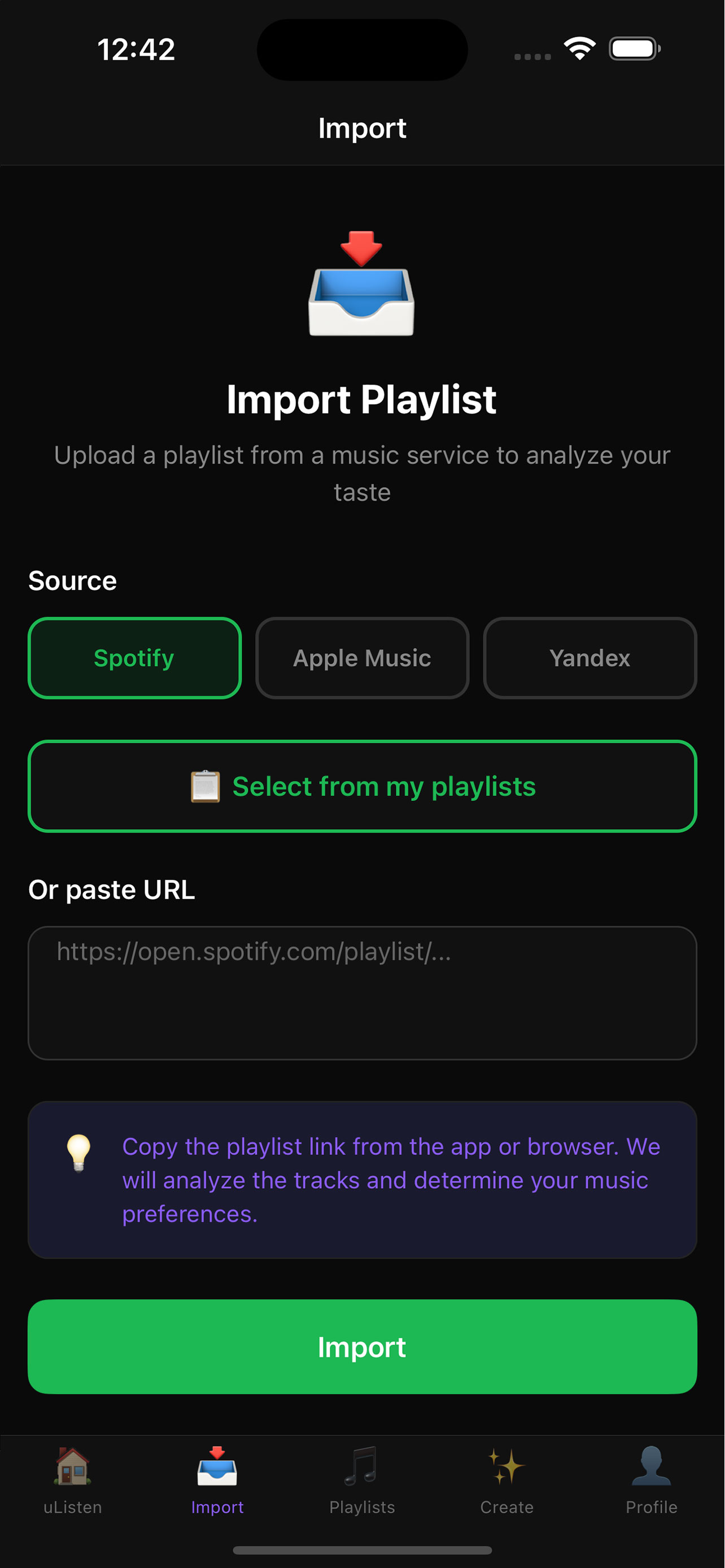 uListen. Smart Music Discovery screenshot 5