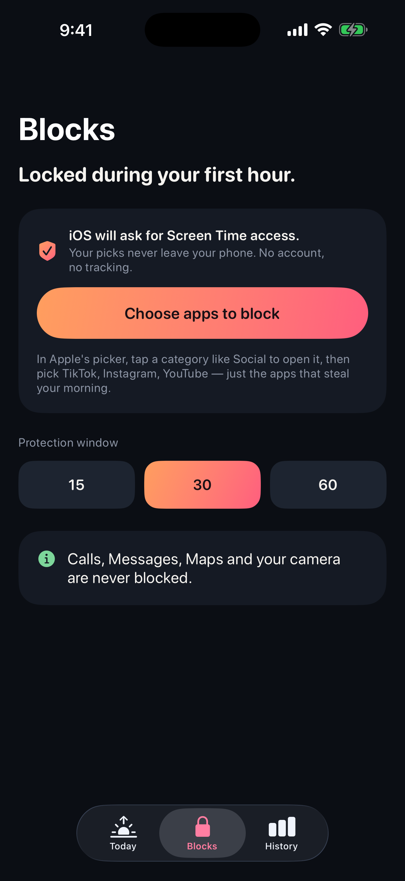 First Hour: Anti-Scroll Alarm screenshot 4