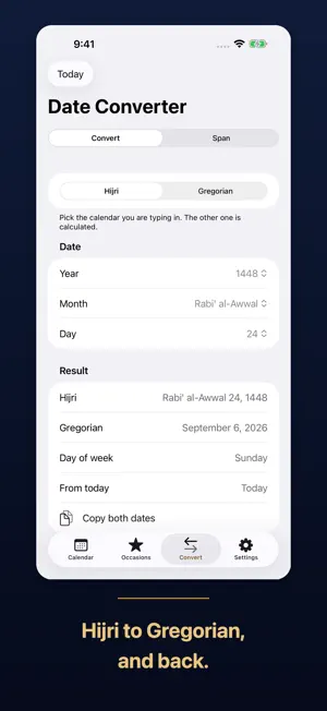 Qamari: Hijri Calendar screenshot 4