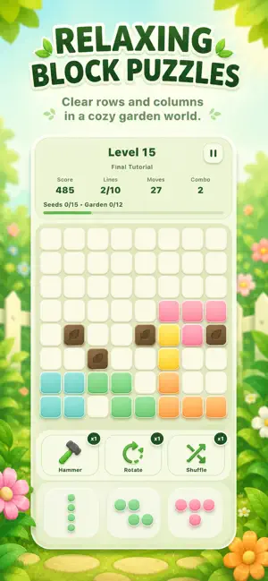 Bloom & Blocks: Garden Puzzle screenshot 2