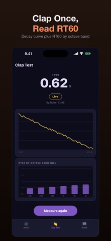 Room Acoustics+ RT60 iPhone screenshot
