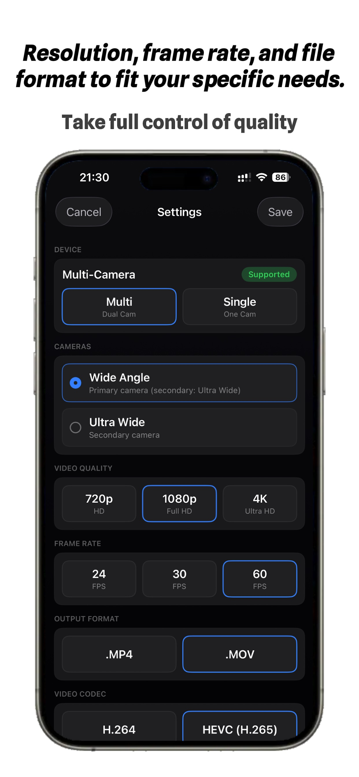 Triple Cam Recorder - movo screenshot 4