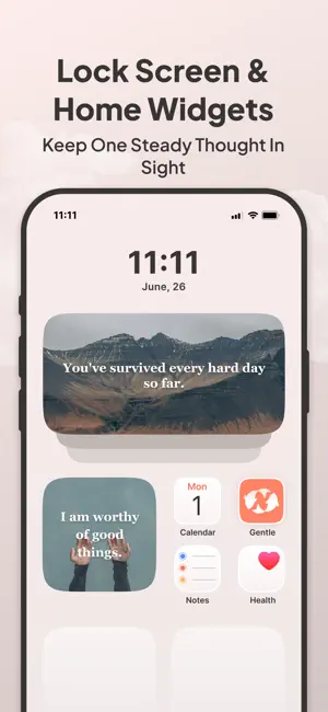 Gentle: Daily Affirmations screenshot 2
