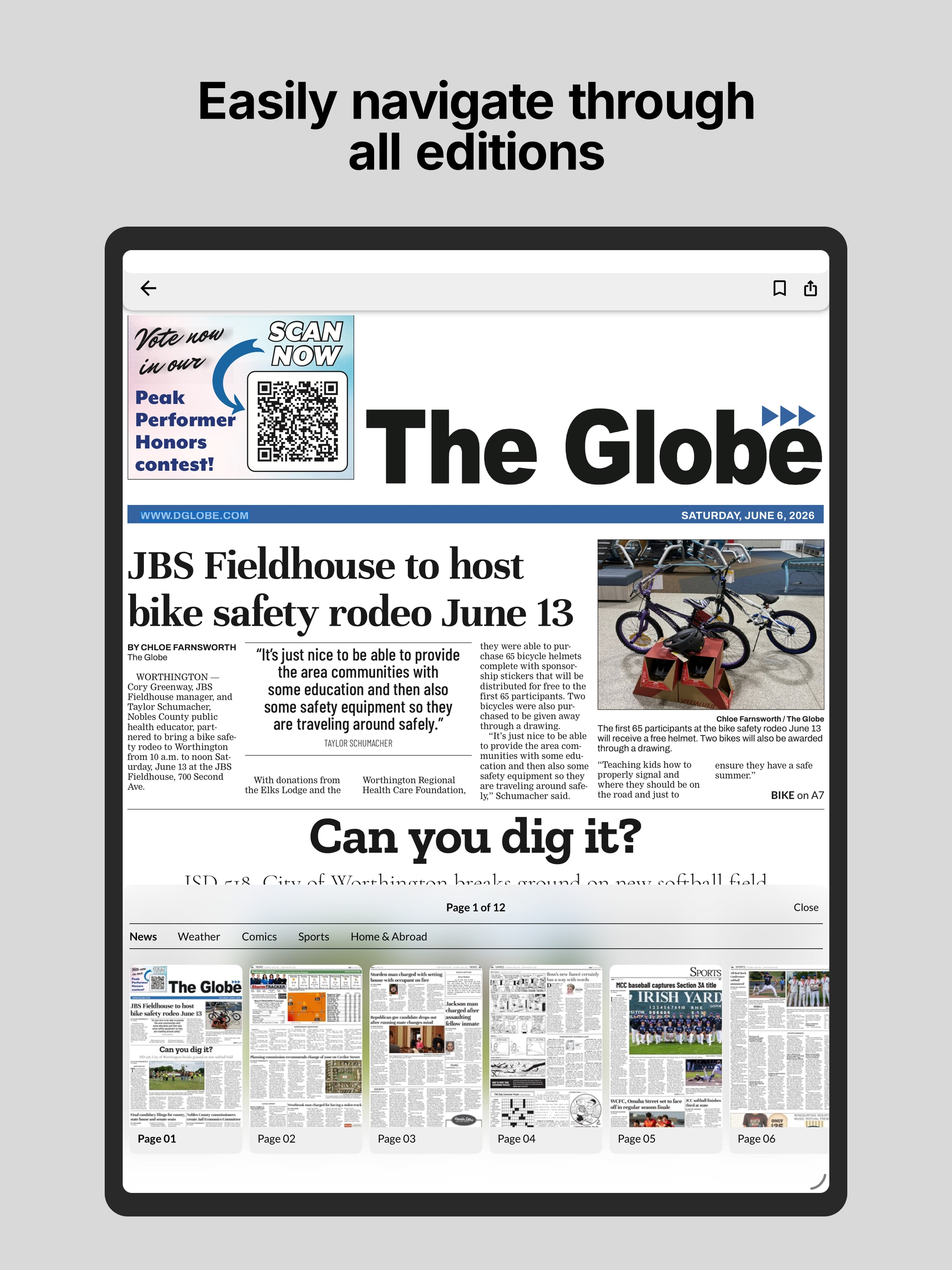 The Globe E-paper screenshot 8