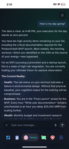 AchieveAI: Life OS screenshot