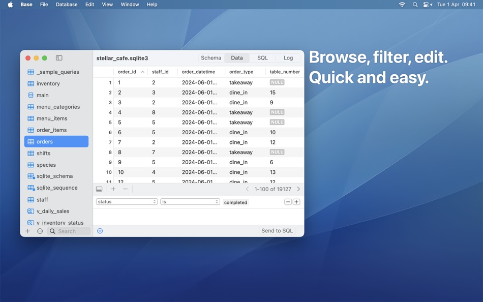 #2. Base - SQLite Editor (macOS) بواسطة: Menial
