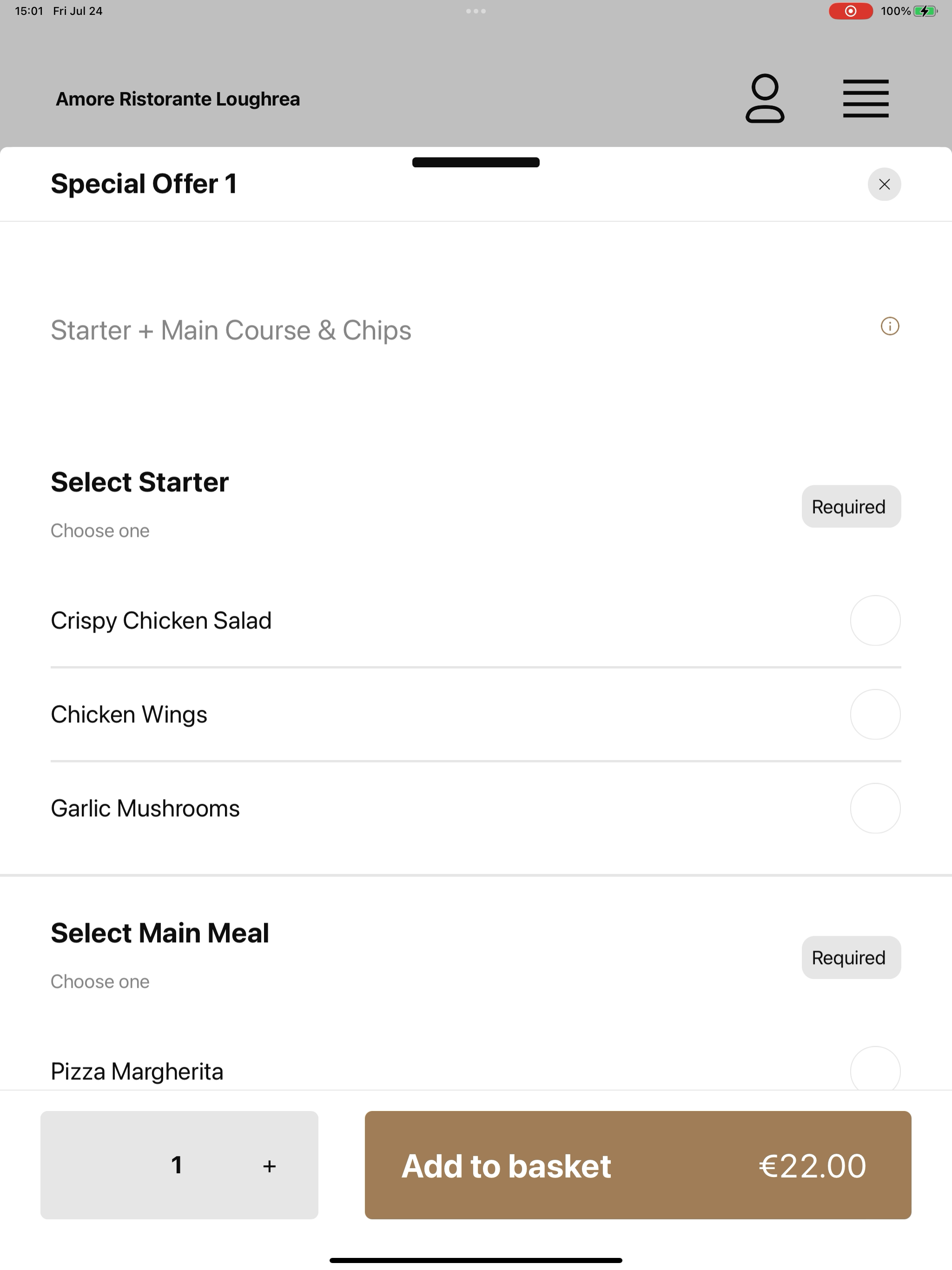 Amore Ristorante Loughrea screenshot 13