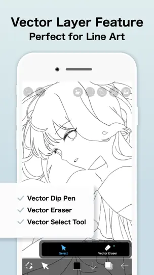 Capture d'écran de Ibis Paint sur iPhone 5