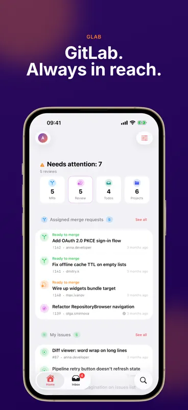 GLab — Client for GitLab screenshot 1 of 8