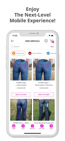 Arrow M Apparel iPhone screenshot