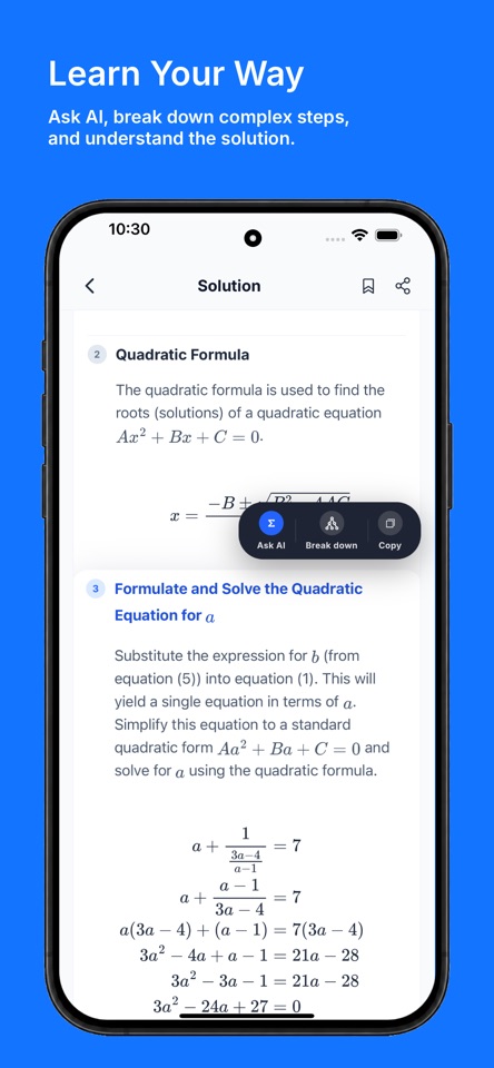 Zupiq: AI Math Solver screenshot 2