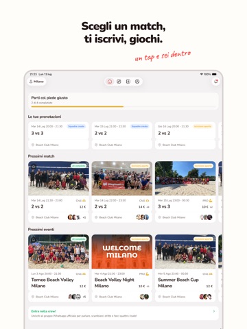 play2match iPad screenshot 2