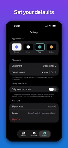 Audiofin iPhone screenshot