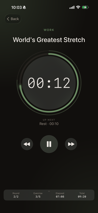 Kettlebell Interval Timer Screenshot 1 of 8