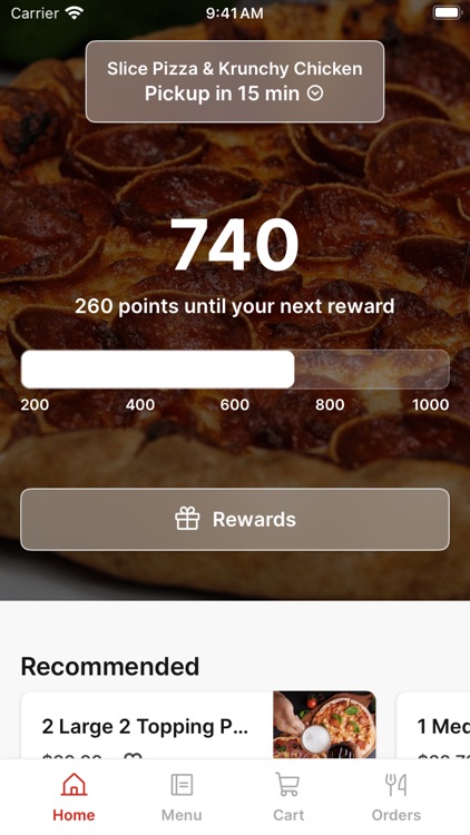 Slice Pizza & Krunchy Chicken