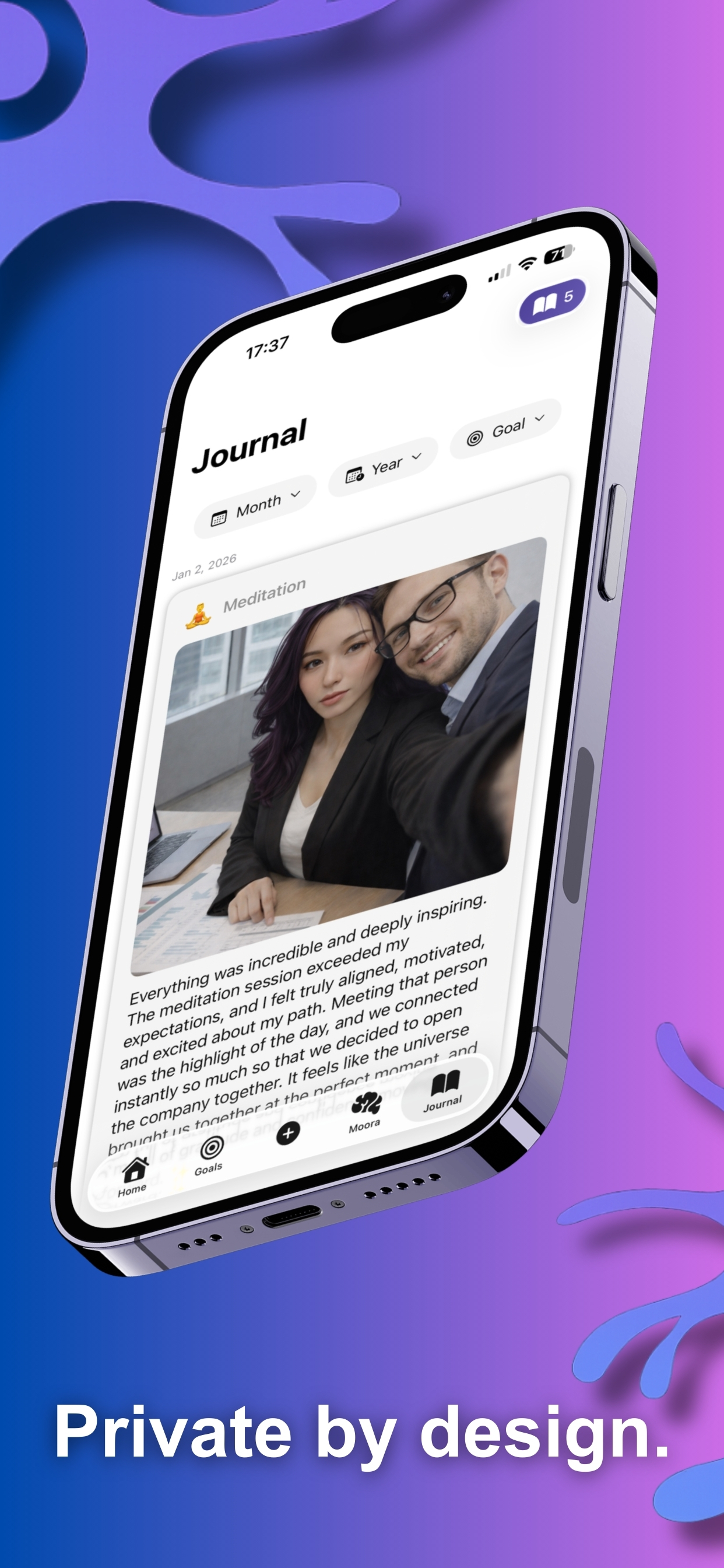 Moora - Journal & Goal Tracker screenshot 5