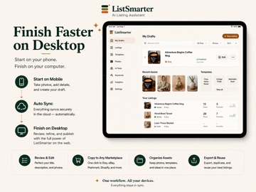 ListSmarter: AI Listing iPad screenshot