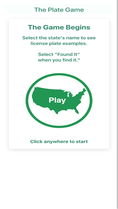 The Game - State Plates Screenshot