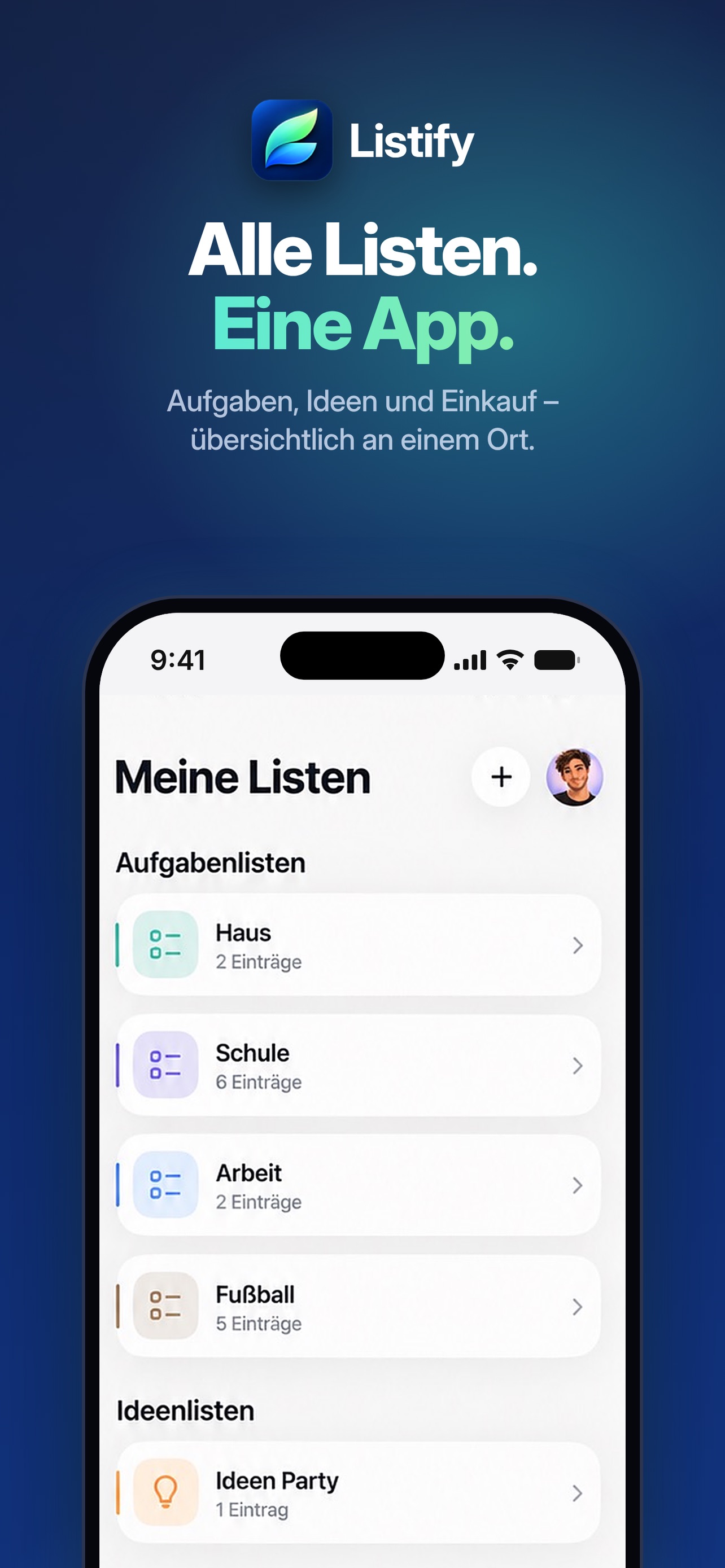 Screenshot 1 of Listify - Planen & erledigen.