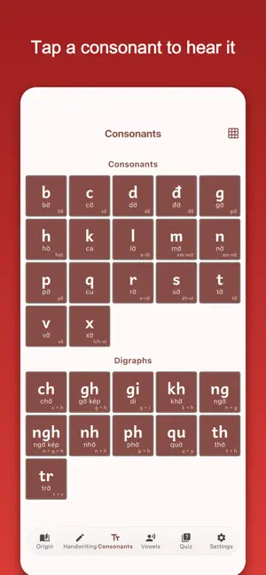 Vietnamese Alphabet & Tones screenshot 2