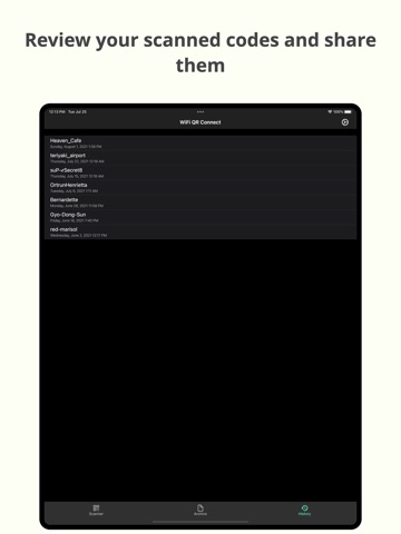 WiFi QR Connect: Scan to Join iPad screenshot