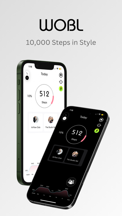 WOBL: 10,000 Steps a Day iPhone screenshot 1 - Health & Fitness app