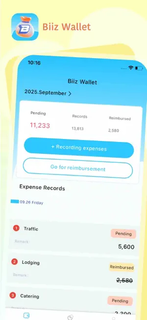 Biiz Wallet iPhone screenshot 1