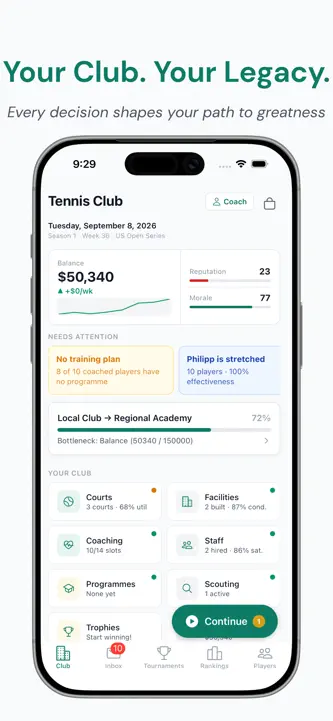 Tennis Tycoon screenshot 1