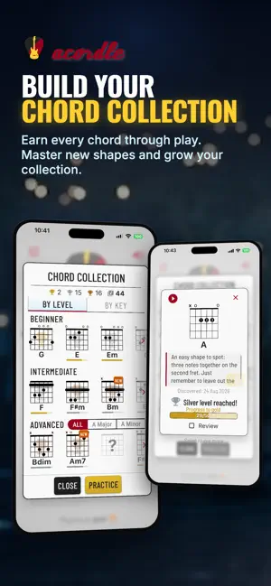 Acordle: guitar chord game screenshot 2