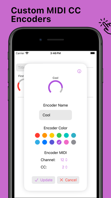 7III Tap: Live MIDI Controller iPhone screenshot 6 - Music app