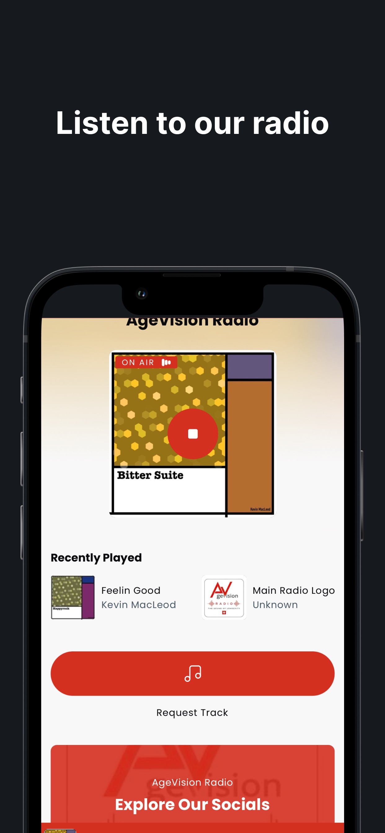 Screenshot 1 of AgeVision Radio