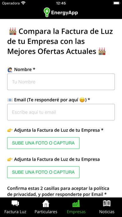 EnergyApp - Luz y Gas Screenshot