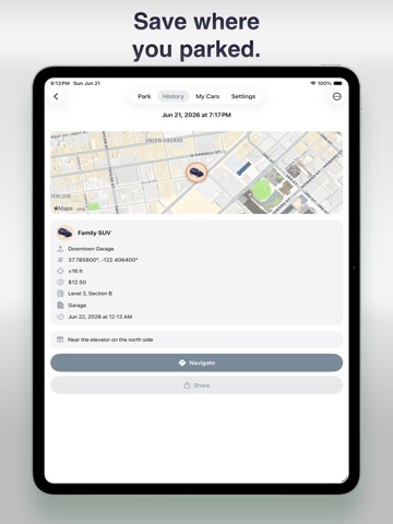 ParkIt! - Remember My Spot iPad screenshot