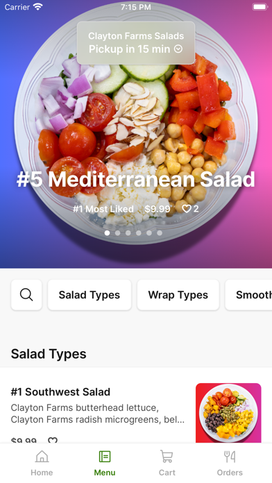 Clayton Farms Salads Screenshot