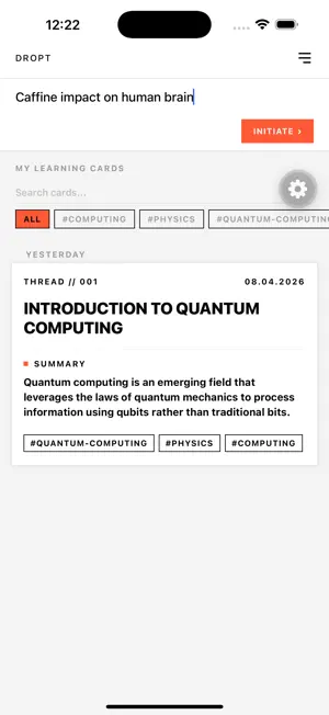 Dropt - AI Research Assistant screenshot 1