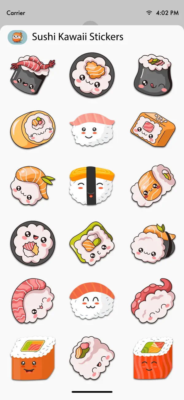 Screenshot #2 pour Sushi Kawaii Stickers