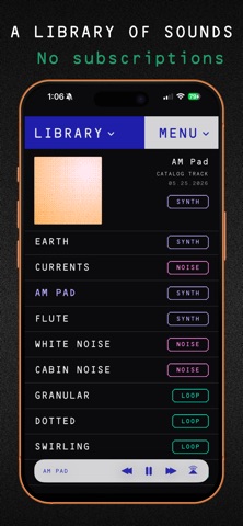 Drones - Ambient Noise Mixer iPhone screenshot