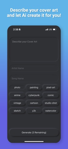 Cover Art AI screenshot