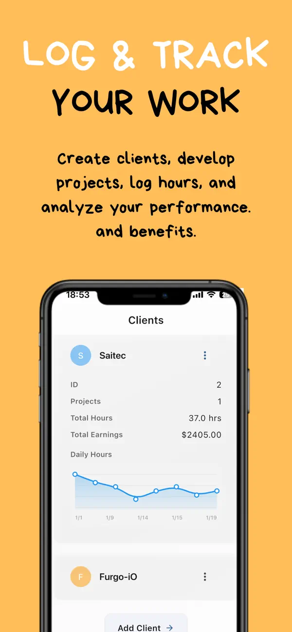 Screenshot #2 pour Easy Hours - Time & Earnings
