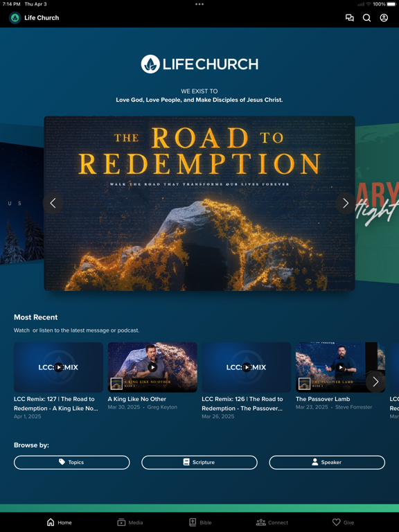 Life Church Calvert iPad screenshot 1 - Education app